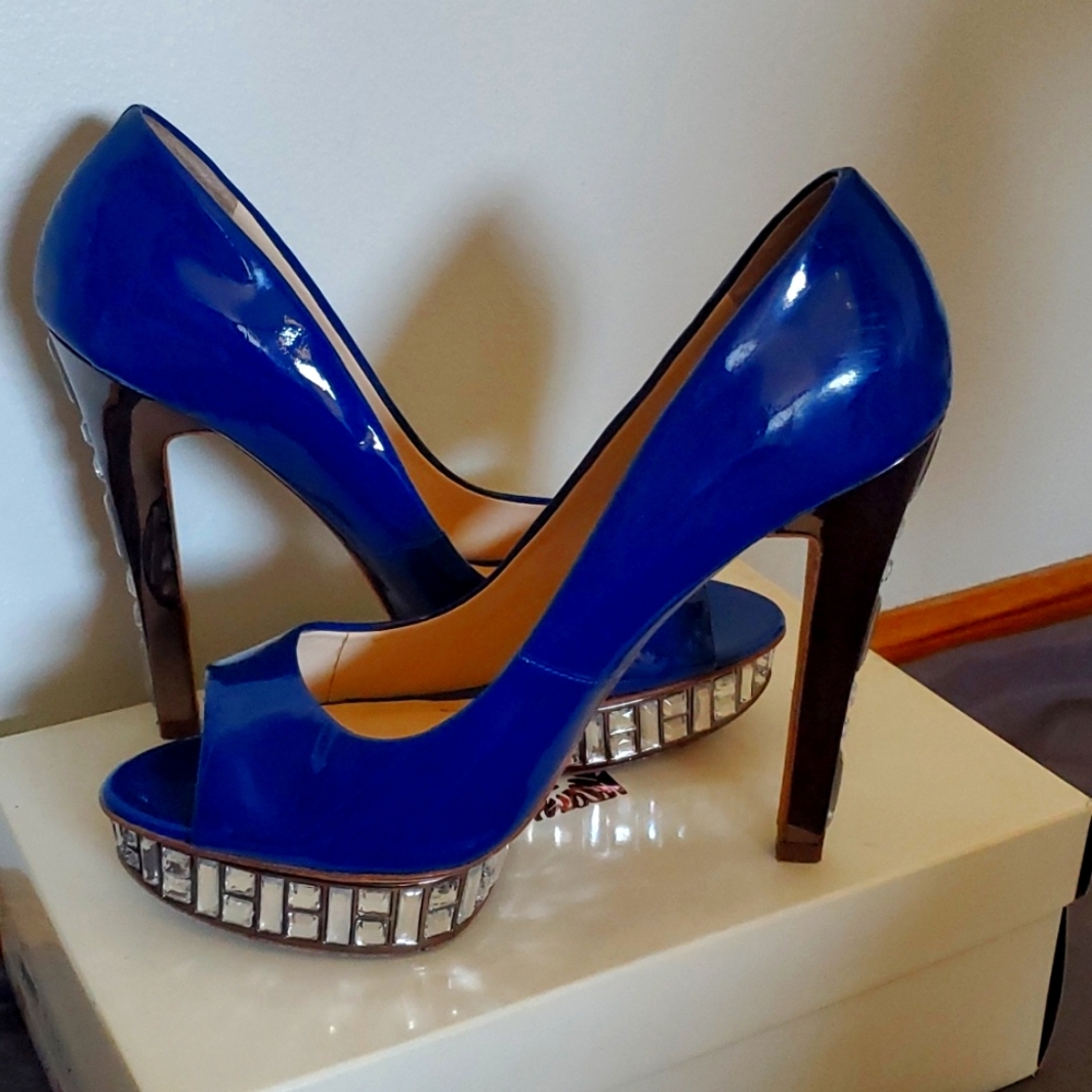 Blue heels